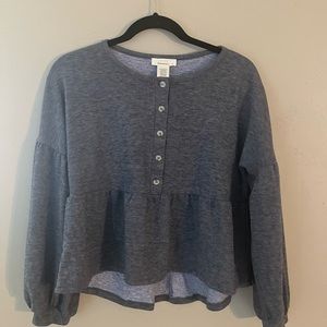 Babydoll Crop Top Sweater